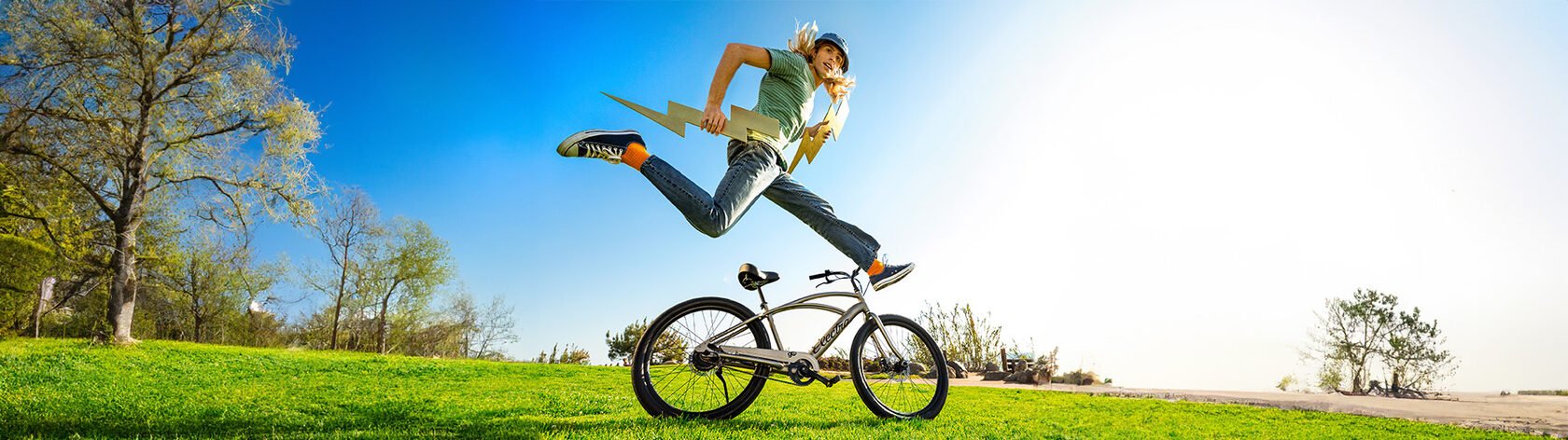 Men's E-bike Electra Cruiser GO! Step Over Matte Black Sand