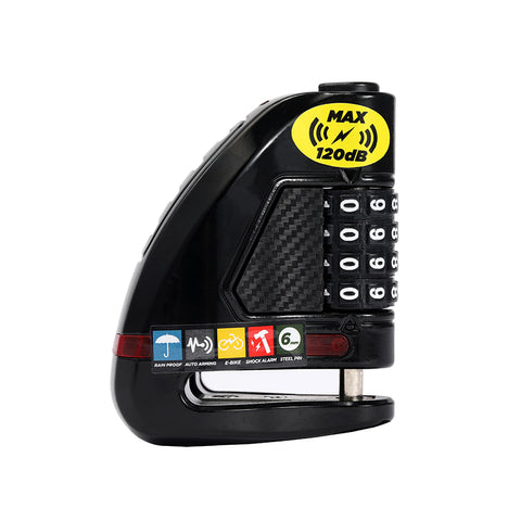 Ulac Air Alarm Combo Disc Lock Black