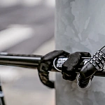 Велосипедный замок Ulac Street Fighter Steel Chain Lock Combo Grey