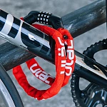 Велосипедный замок Ulac Street Fighter Steel Chain Lock Combo Grey