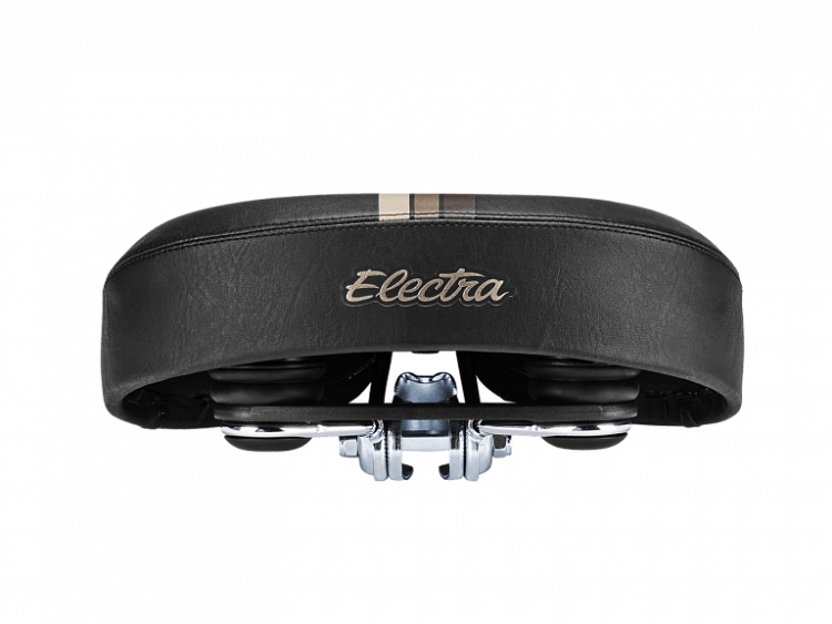 Седло для велосипеда Electra Retro Stripe Saddle w/Elastomers Black
