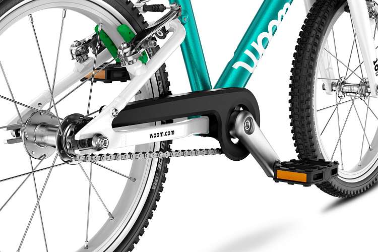 Детский велосипед Woom go 3 AUTOMAGIC metallic turquoise/petrol 16