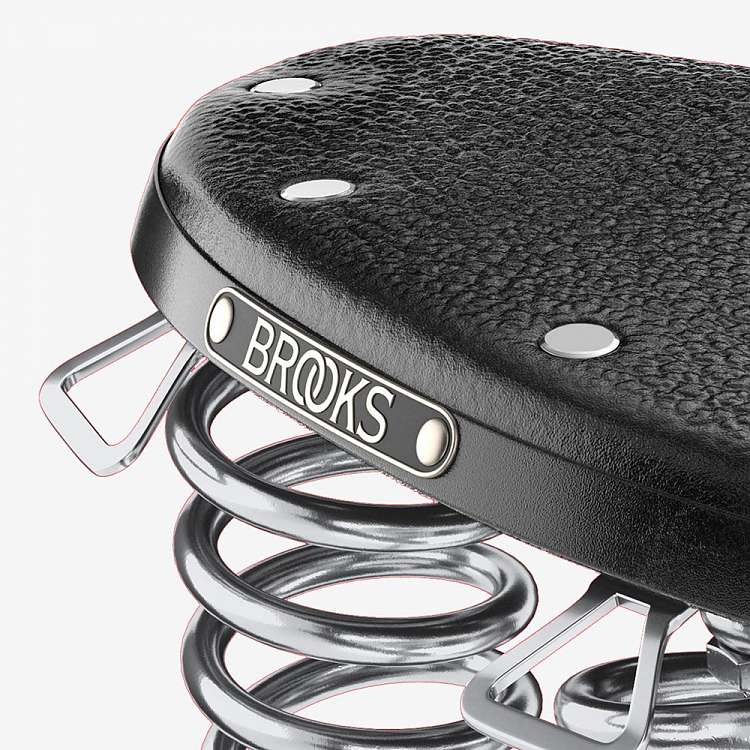 Седло для велосипеда Brooks B66 Leather Saddle Black