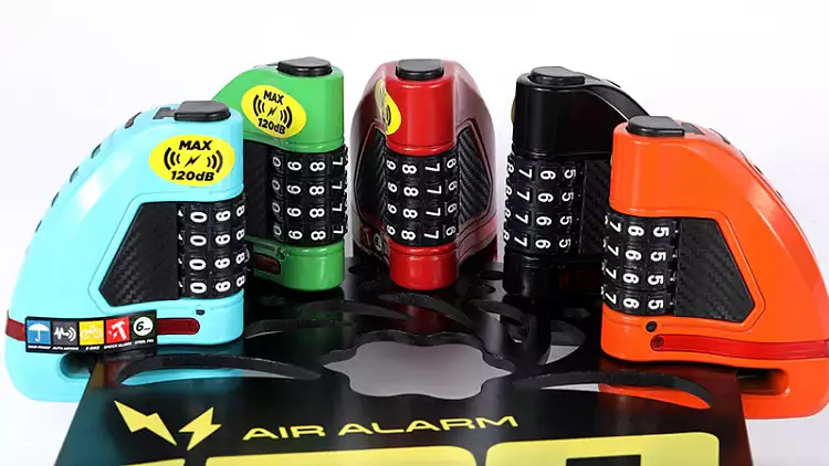 Велосипедный замок Ulac Air Alarm Combo Disc Lock Sky