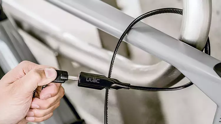 Велосипедный замок Ulac Air Just Z-tie Lock Grey