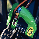 Велосипедный замок Ulac Air Alarm Combo Disc Lock Green