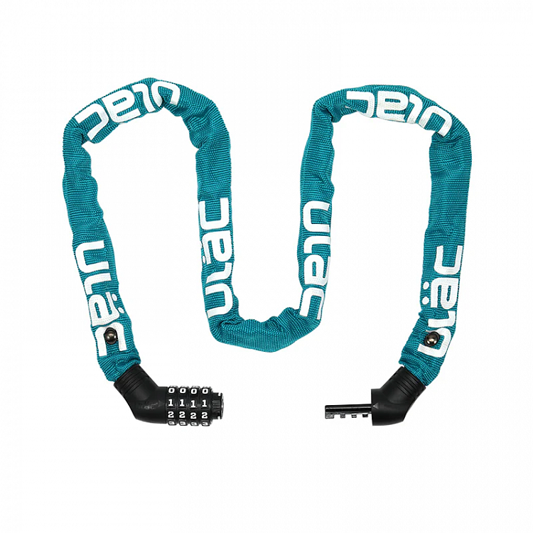 Велосипедный замок Ulac Street Fighter Steel Chain Lock Combo Teal