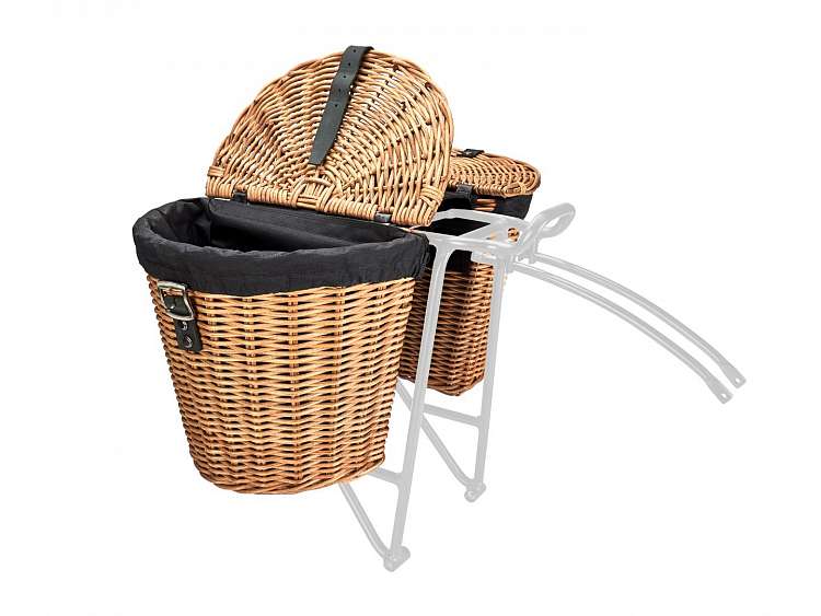 Корзина для велосипеда Electra Rattan Rear Panniers w/Liner Natural